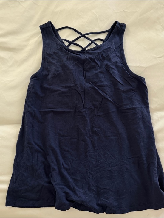 Lilly Pulitzer Tops - Lilly Pulitzer navy criss cross back tank top